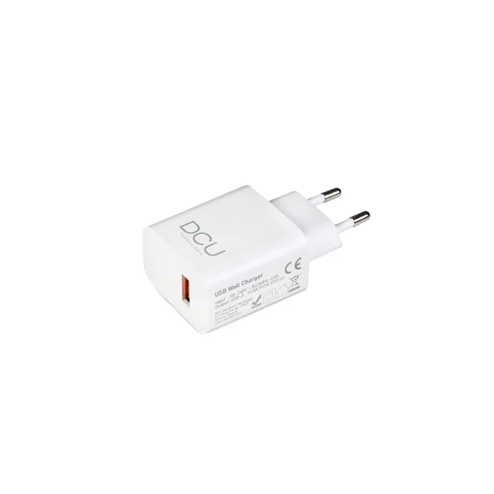 Chargeur USB – 18W – Charge rapide – Blanc