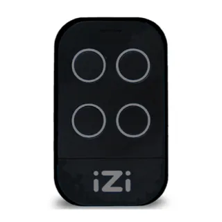 Radiocommande IZI Multimarques Noire copieuse 4 BP de 433.92 Mhz à 868 Mhz
