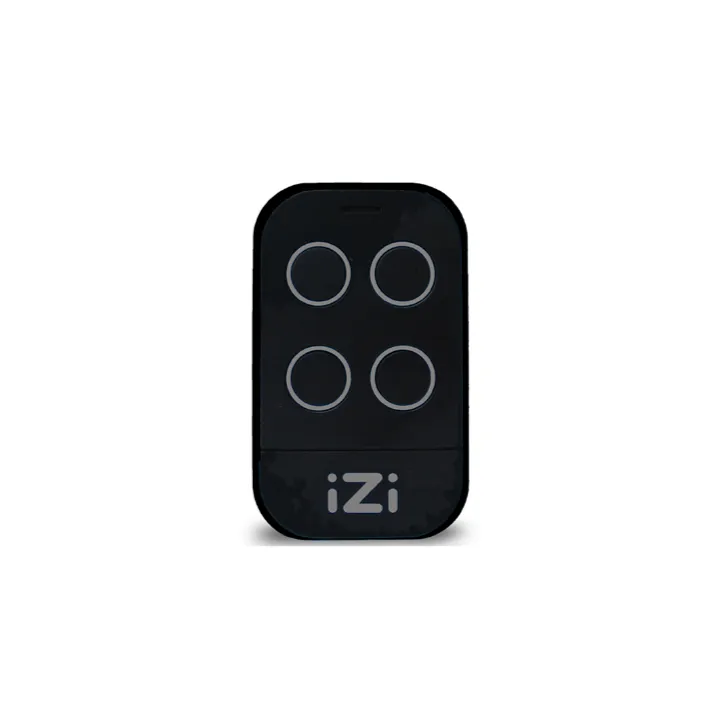 Radiocommande IZI Multimarques Noire copieuse 4 BP de 433.92 Mhz à 868 Mhz
