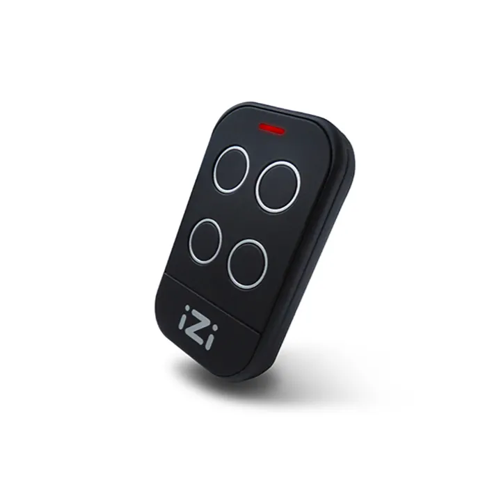 Radiocommande IZI Multimarques Noire copieuse 4 BP de 433.92 Mhz à 868 Mhz