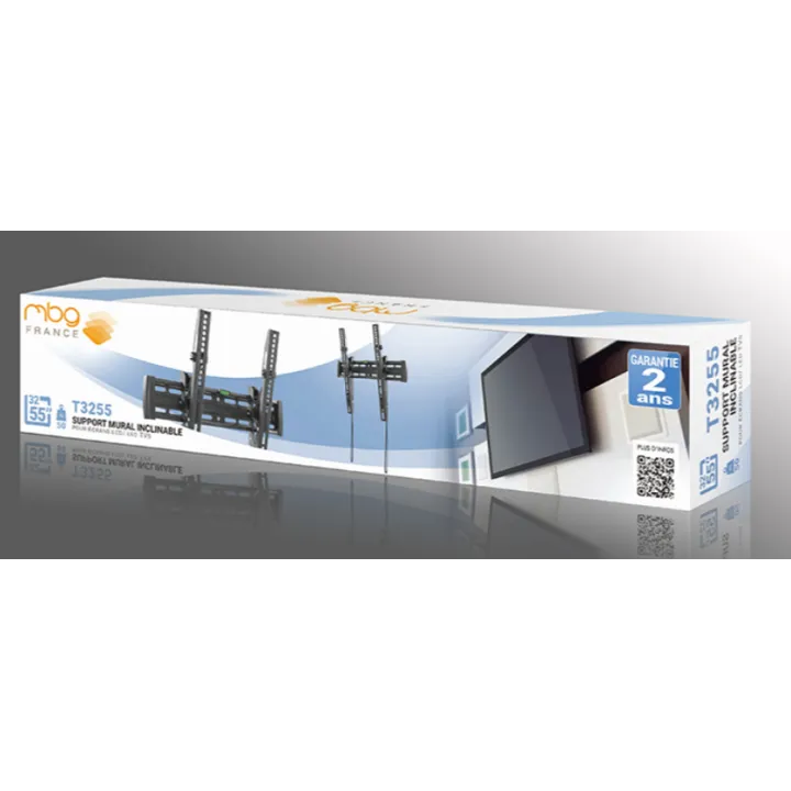 Support mural inclinable pour écran TV de 32 à 55″