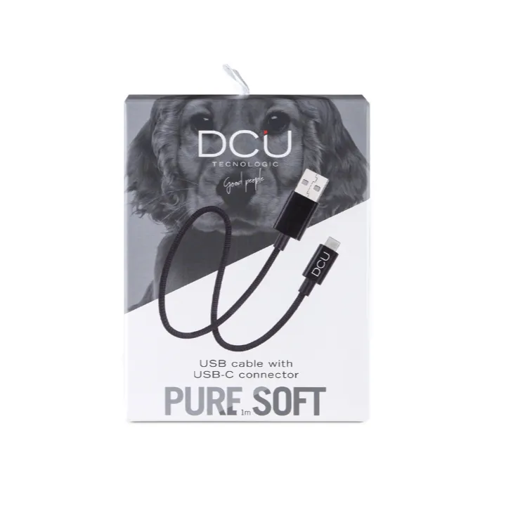 Câble Soft Noir Usb vers Usb C – 1m