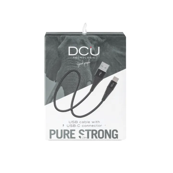 Câble Pure Strong Noir Usb vers Usb C – 1,5m