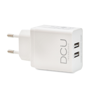 Chargeur secteur double USB – Blanc