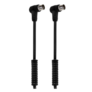Câble ANTENNE TV M 90º – F 90º – Noir – 1.5m