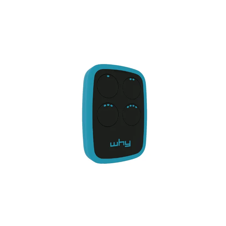 Radiocommande bleue Why2 Evo multifréquences 4BP de 433.92 à 868 Mhz