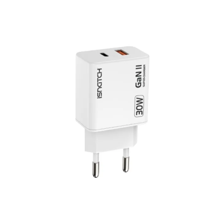 Prise secteur Blanche – Usb et UsbC – 30W