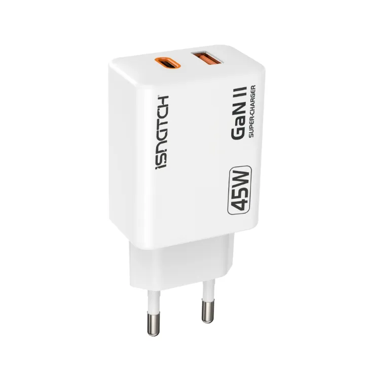 Chargeur USB-C + USB 3.0 GaN 45W