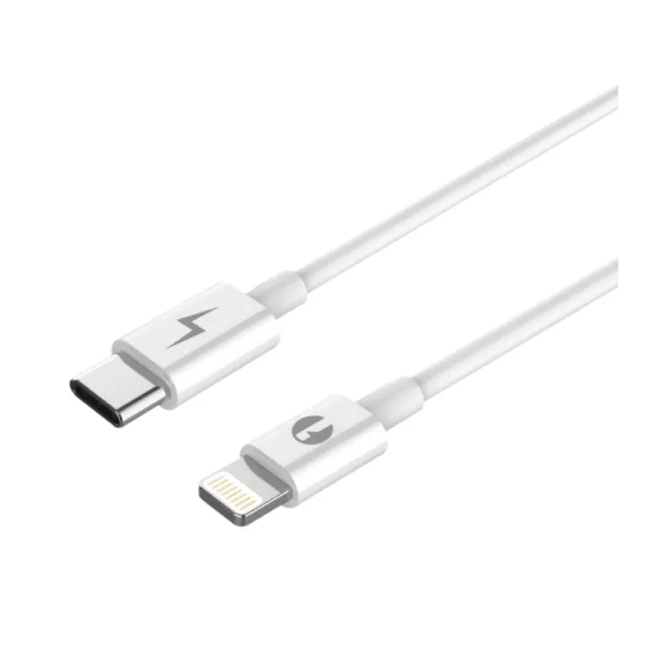 Câble UsbC à MFI Lightning – Blanc – 1m
