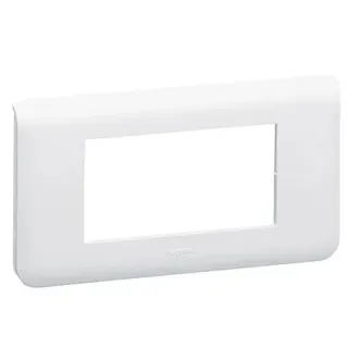 Plaque De Finition Horizontale Mosaic Pour 4 Modules Blanc