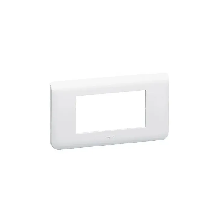 Plaque De Finition Horizontale Mosaic Pour 4 Modules Blanc