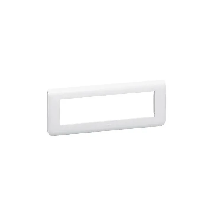 Plaque De Finition Horizontale Mosaic Pour 8 Modules Blanc