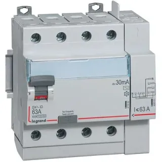 Interrupteur différentiel DX³-ID haut vis/haut auto 4P 400V~ 40A AC 30mA - 5 mod