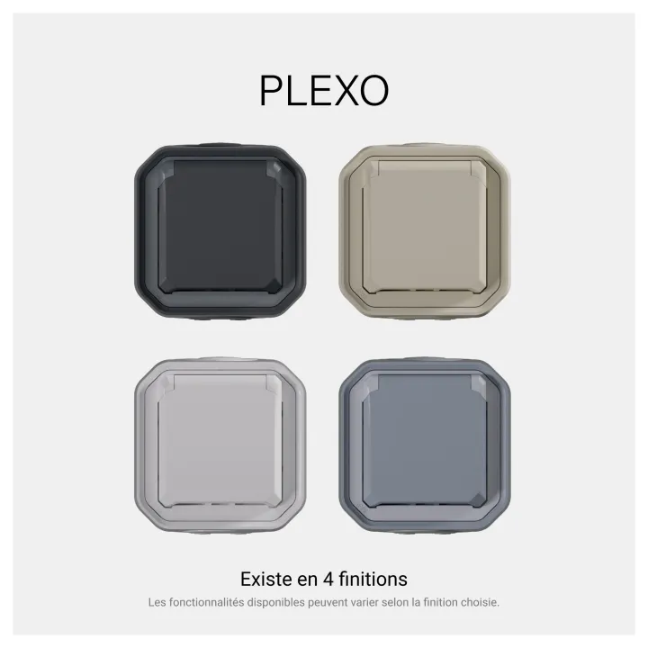 Interrupteur Bipolaire Plexo Composable Anthracite
