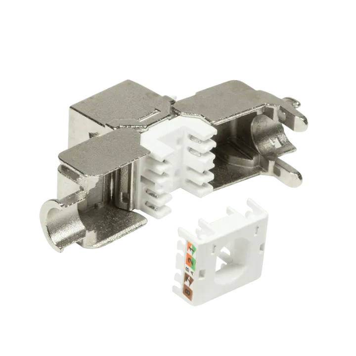 Noyau Rj45 Cat6A Totalement Blindé San Outil Keystone Slim
