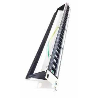 Panneau 19" 1U Nu 24 Ports+Support De Câble Porte Étiquette