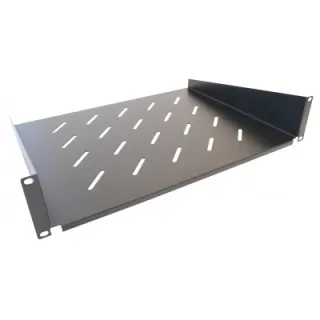Plateau Fixe Ventilé 19" 2Ux350 Charge 20 Kg Noir