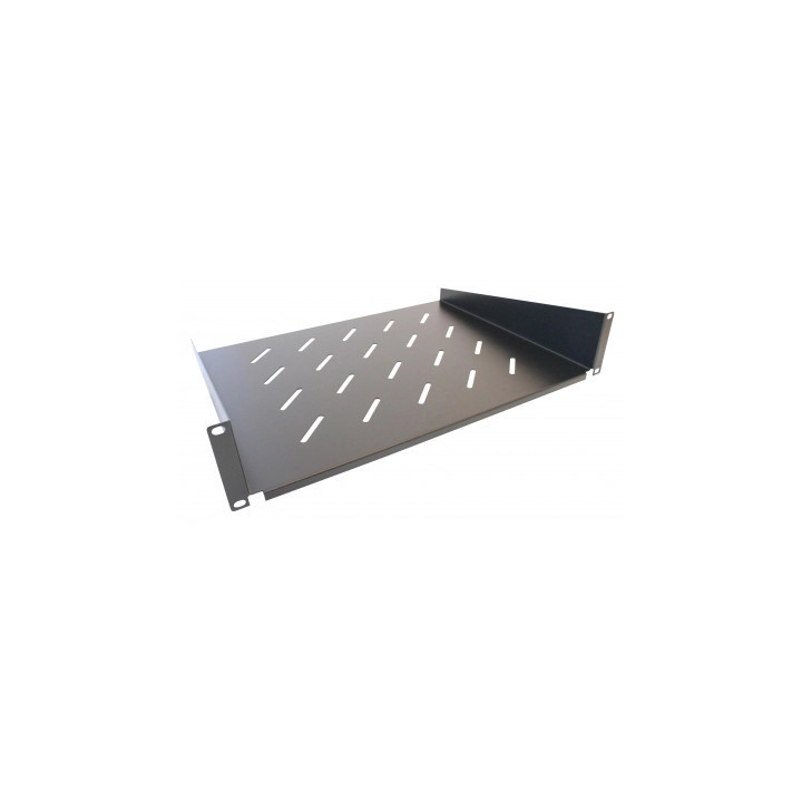 Plateau Fixe Ventilé 19" 2Ux350 Charge 20 Kg Noir