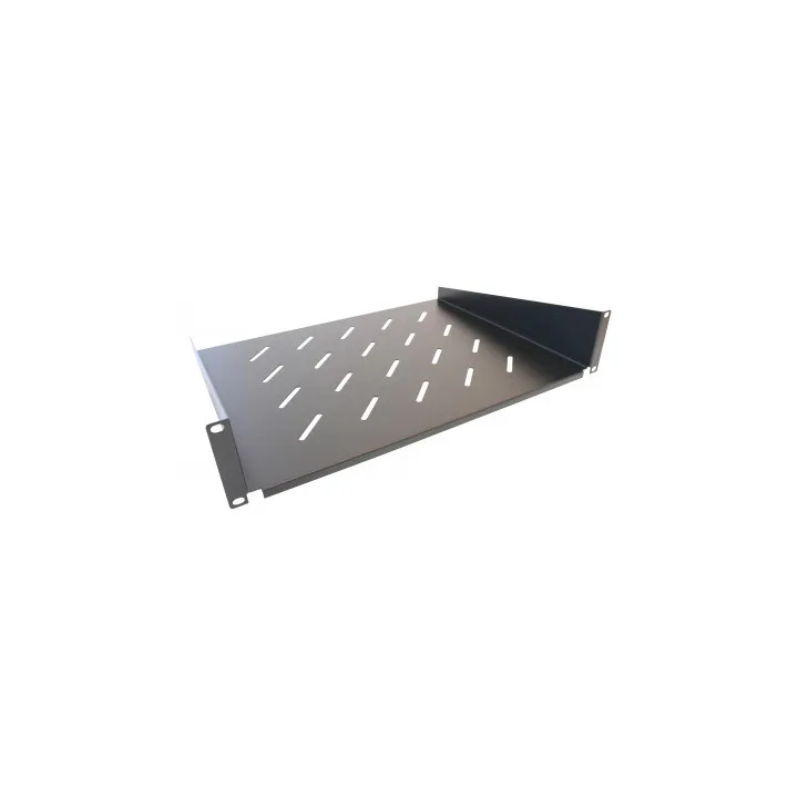 Plateau Fixe Ventilé 19" 2Ux350 Charge 20 Kg Noir