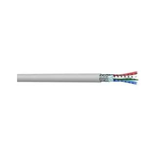 Câble de données AXINDUS, 5 paires 0.22 mm² Chlorure de polyvinyle MP22E, 100 m Gris