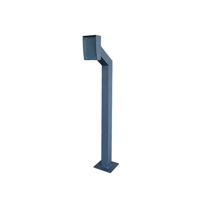 Borne Acier Ht 1M20 Angle De Déport 120° + Boîtier Saillie