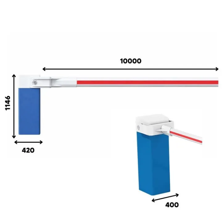 Lba10-000 Barriere Levante Automatique Avec Lisse Diametre 140Mm
