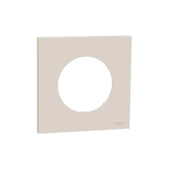 Plaque de finition 1 poste - couleur Beige sable