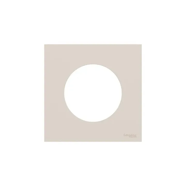 Plaque de finition 1 poste - couleur Beige sable