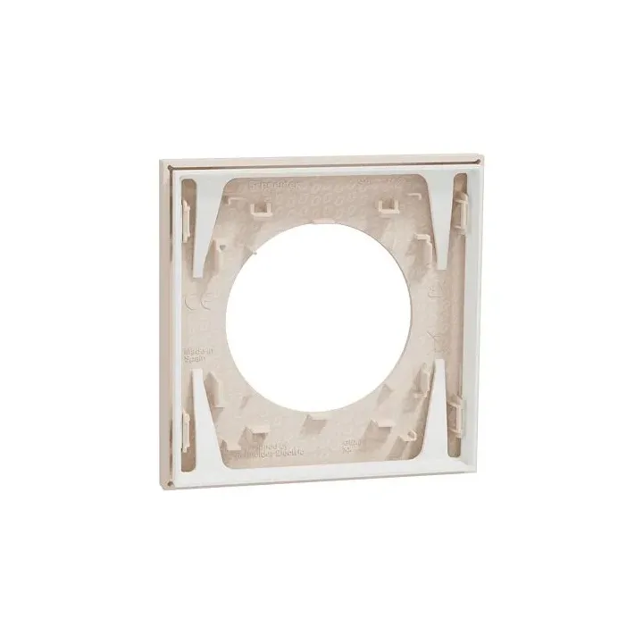 Plaque de finition 1 poste - couleur Beige sable