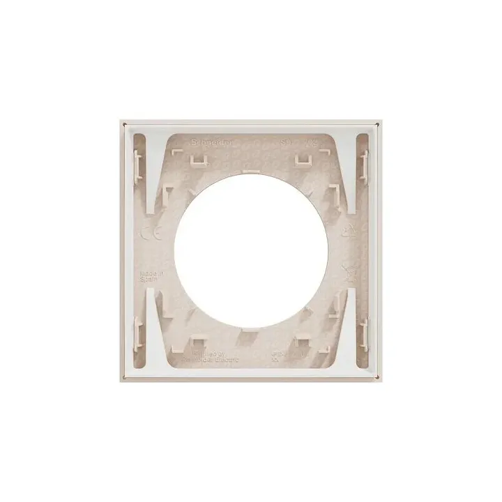 Plaque de finition 1 poste - couleur Beige sable