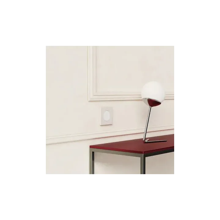 Plaque de finition 1 poste - couleur Beige sable
