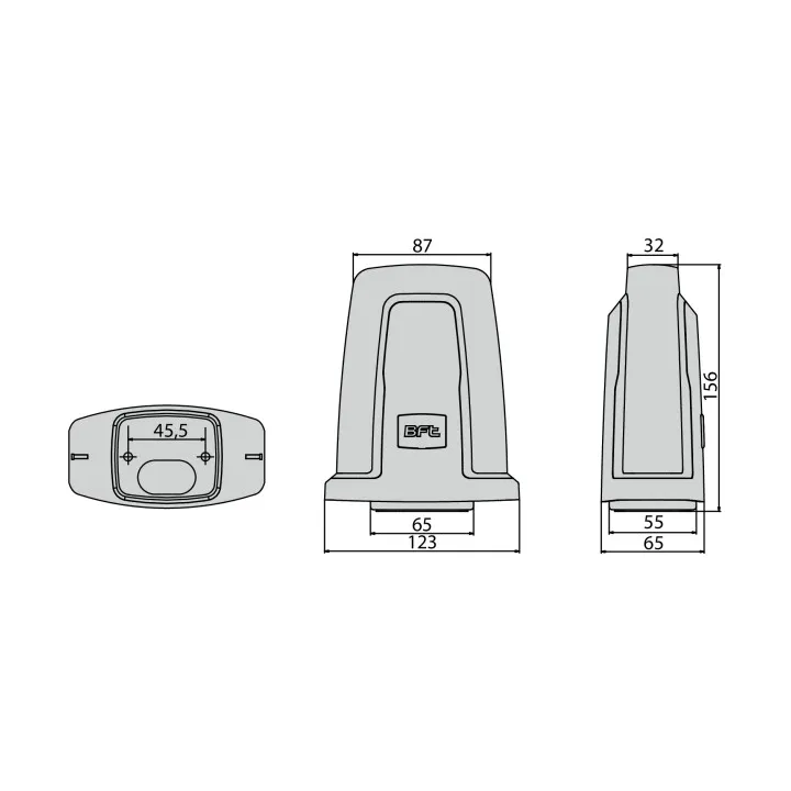 Radius Led Bt A R1 W Blanc Fumé Avec Antenne