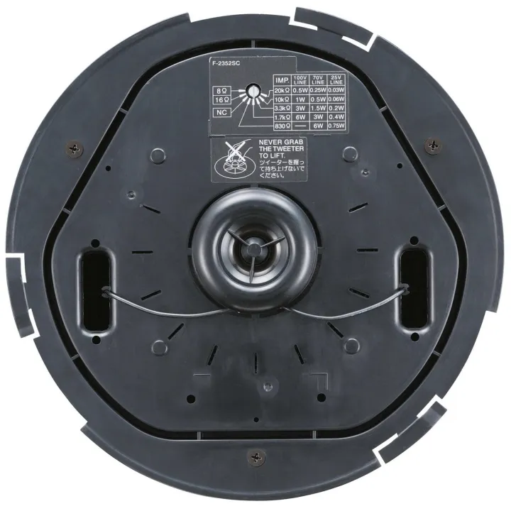 Haut-Parleurs Plafond Large Bande 6W-100V/4-16Ohm 2Voie Grille Blanche