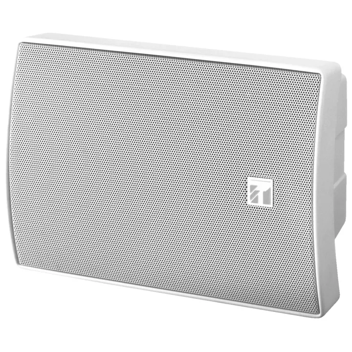 Enceinte Bass-Réflex, 30W-100V Blanche Avec Support Mural