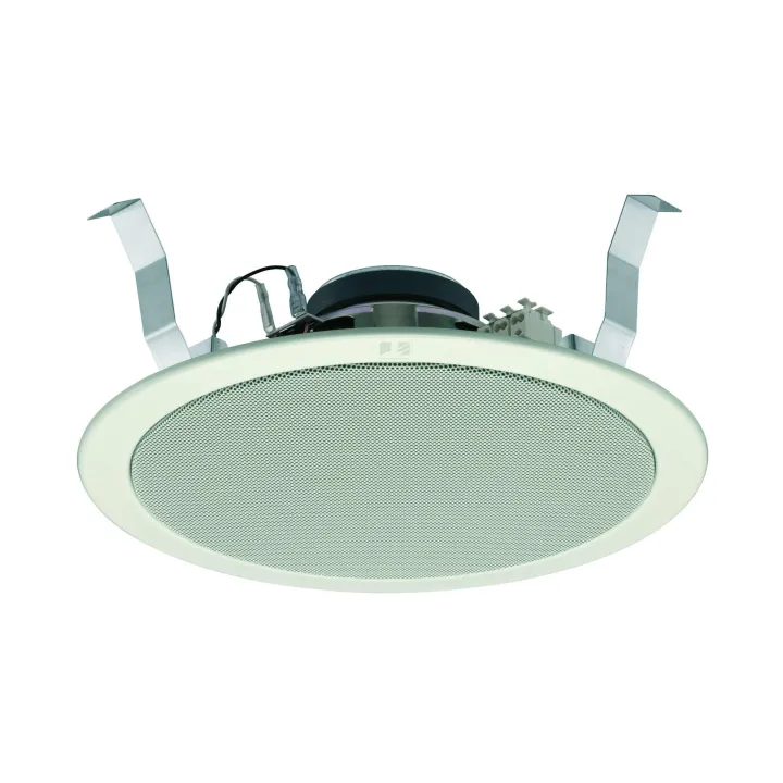 Haut-Parleurs Plafond 15W-100V Rond 28Cm Hp Coaxial 2Voie Alu Blanc
