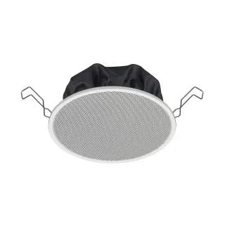 Plafonnier 6W-100V Rond 18 Cm-Hp 12 Cm Alum Blanc Ral 9016, 94