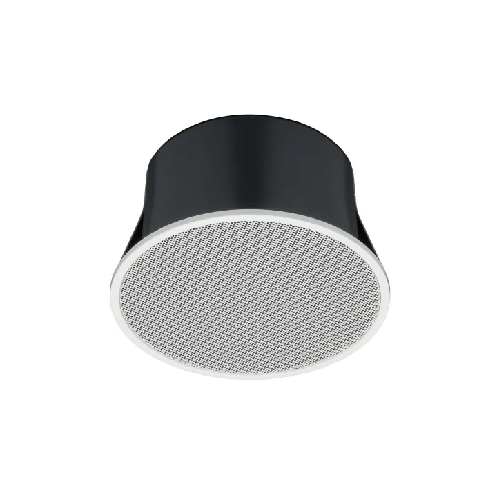 Plafonnier 6W-100V Rond 18 Cm-Hp 12 Cm Alum Noir Ral 9005, 94 D
