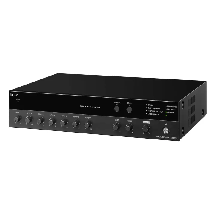 Amplificateur Mélangeur 240W, 2 Mic+1 Aux+2 Mic/Aux, 2 Mic/Aux Bus 1-2