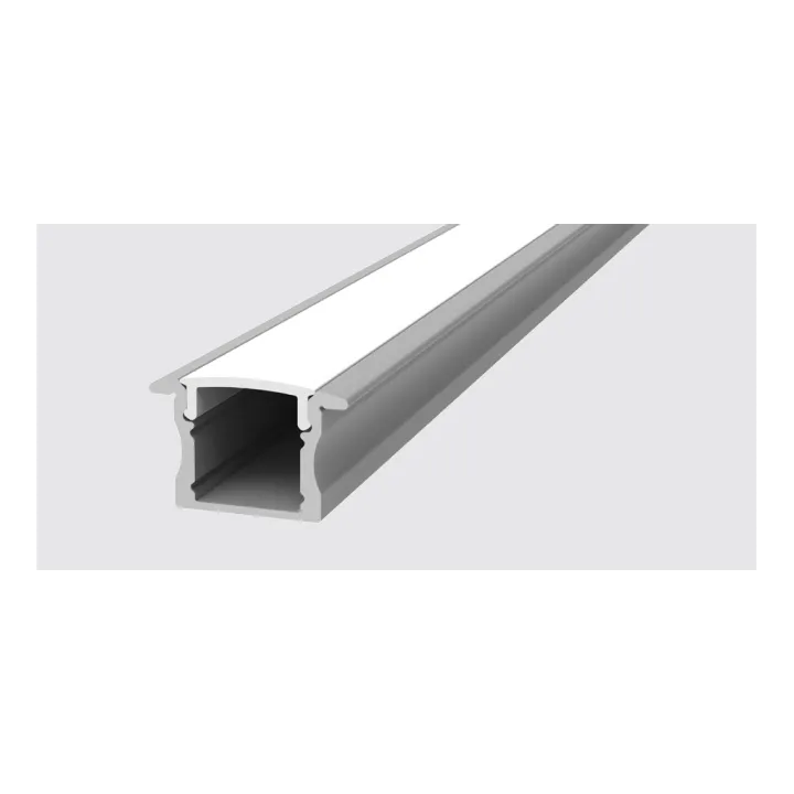 Pr1002 Profil Aluminium A Encastrer Gri Longueur De 2M Avec Son Diff