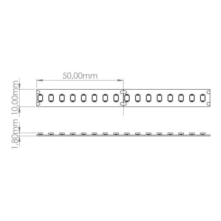Lr1095 Ruban Led 7W, 24V 1050Lm, 145Lm/W, 3000K, Ip20 Irc90, 1Cm, Lon