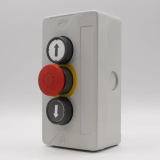 Kdt 3 N-Boîtier Gris, 2 Bout Poussoir+Coup De Poing À Accrochage