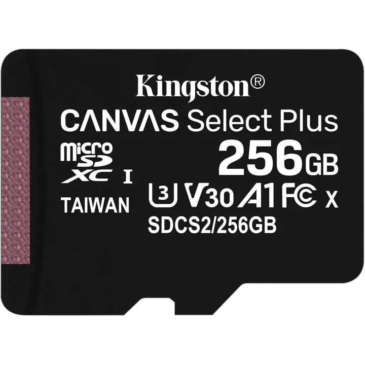Carte Sd Kingston 256Gb Xc Canva Select Plu 100R A1 C10 Card + Adp