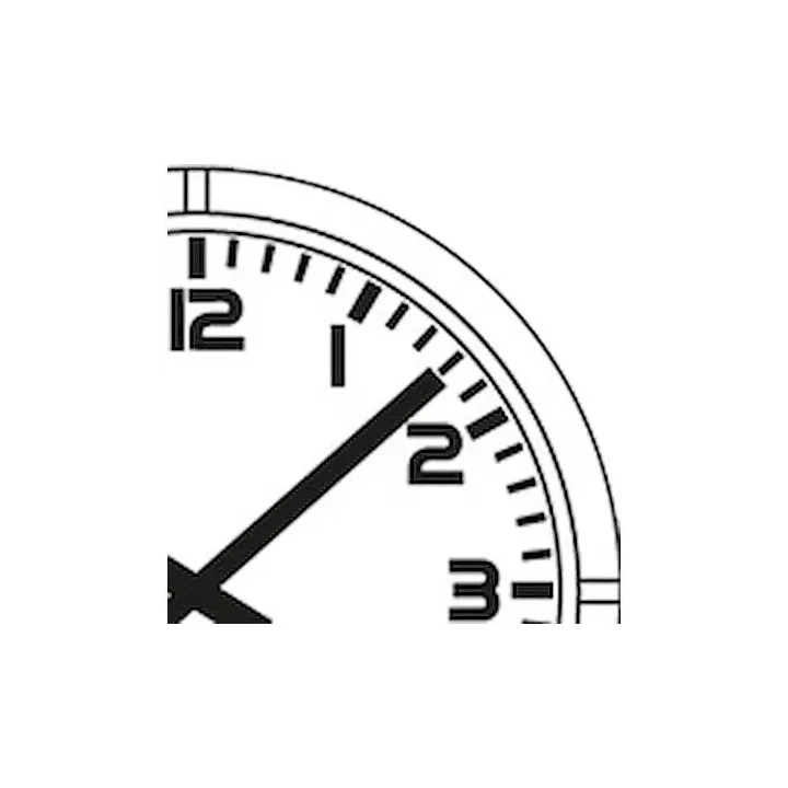 Profil  930 Heure Minute NTP, chiffres, cadran blanc