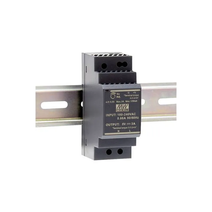 Alimentation Rail Din 15W 2 Mod. Ve:85-264Vac Vs:15Vdc/3A*
