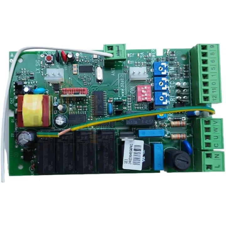 Electronic card for E1-E1BOX control unit