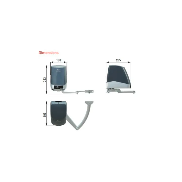 kit DOIT FACIL 24V pour vantaux jusqu'à 2 x 2,3m