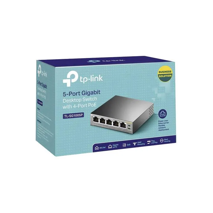 Switch 5 Ports Gigabit (4 Ports Poe)