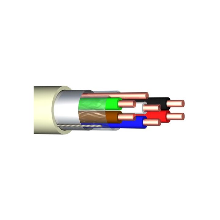 CABLE d' ALARME rigide 6c x 0.22 mm²   100m
