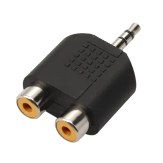 Adaptateur Jack 3 5Mm M/2 X 1 Rca F