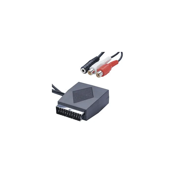 Adaptateur Peritel Gigogne/2Rcaf+1Jack3 5 F St